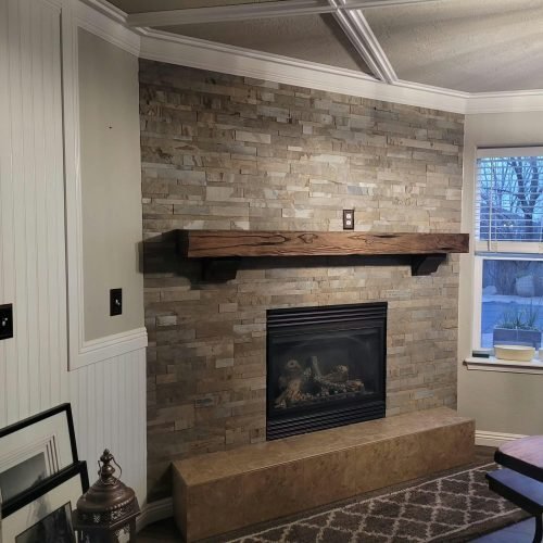 Opal Ash - Self-Adhesive 3D Peel & Stick Real Stacked Stone Tiles