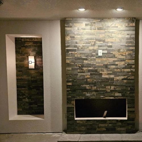 Rustic Slate - Self-Adhesive 3D Peel & Stick Real Stacked Stone Tiles