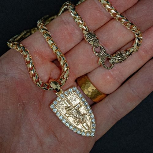 4.5mm Diamond Cut Franco Chain, 14k Yellow Gold