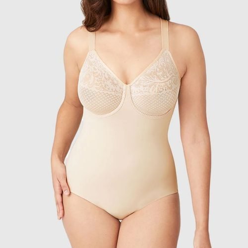 Visual Effects Body Briefer with Minimizer Bra