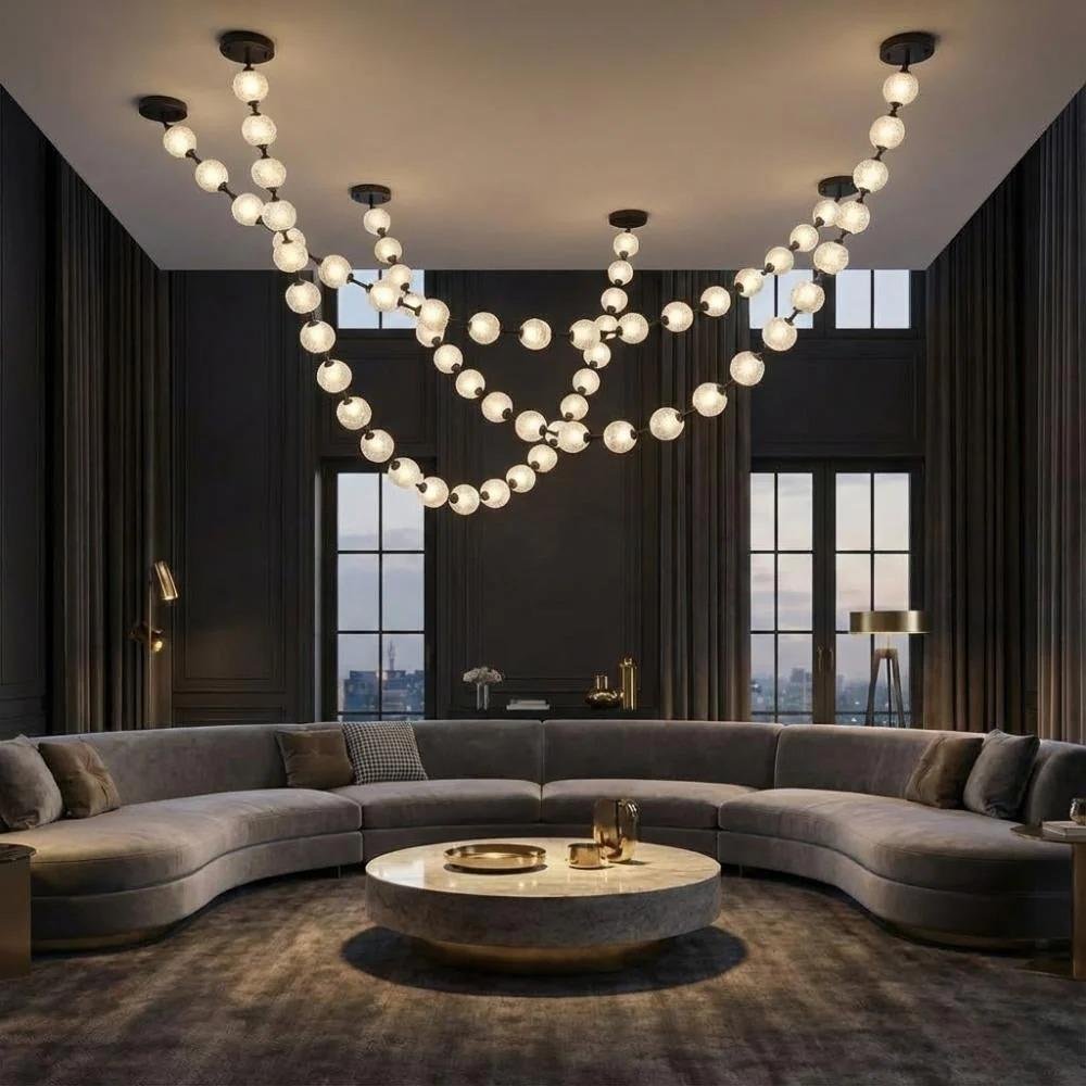 Esle Modern Pearl Necklace Chandelier