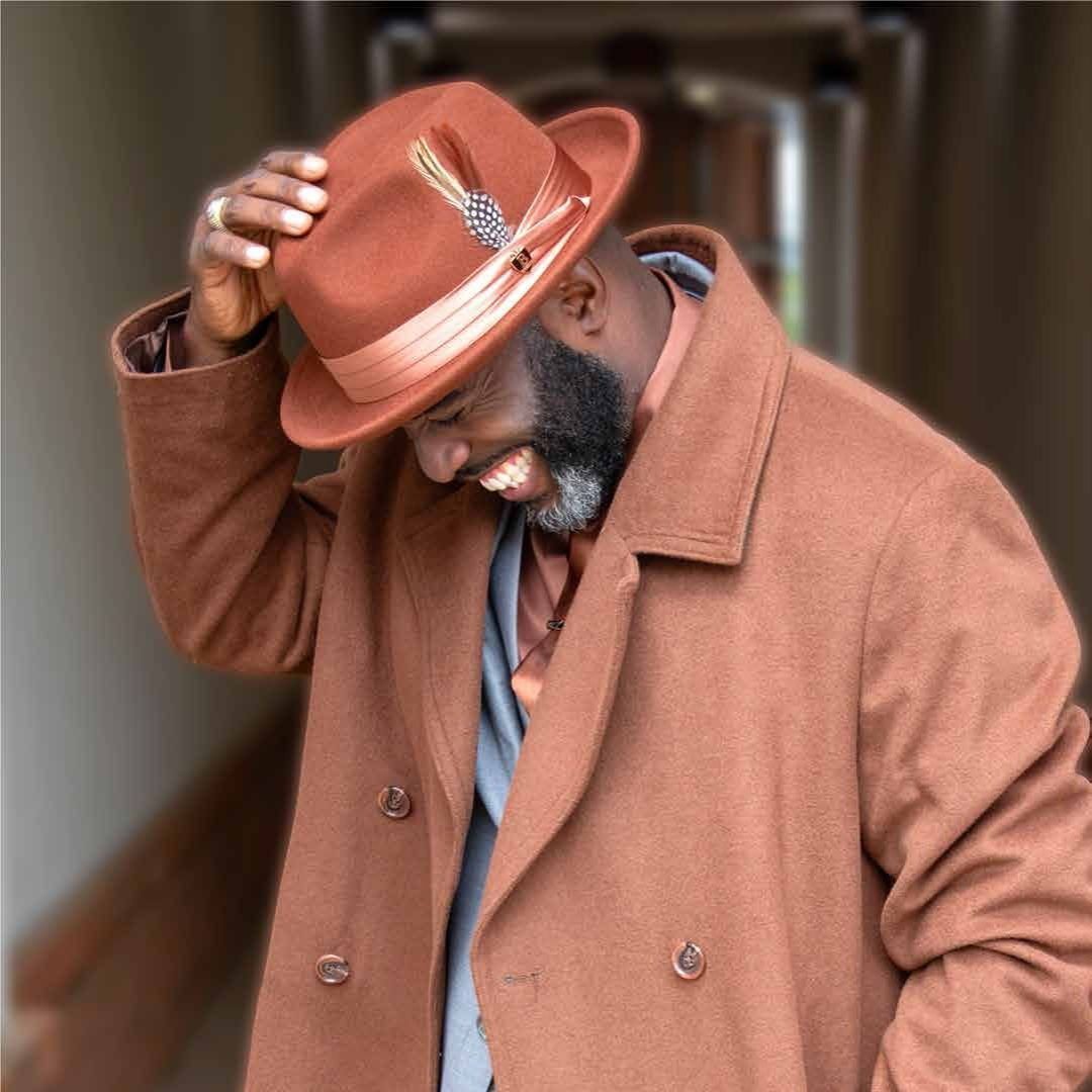 Untouchable Wool Fedora With Satin Hat Band by Bruno Capelo
