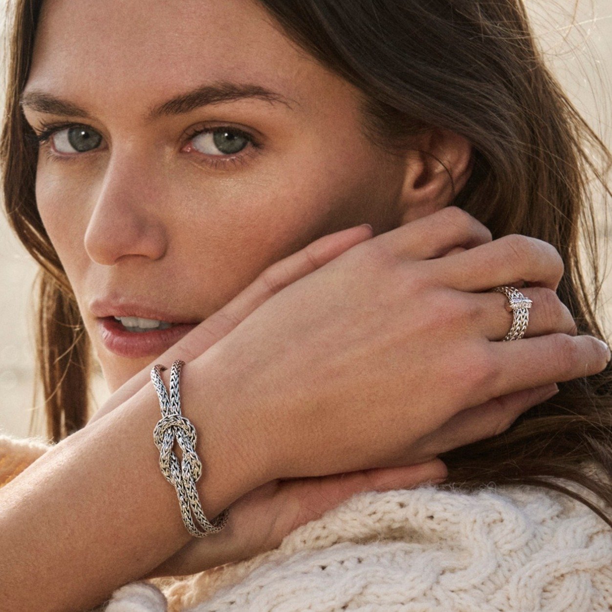 Love Knot Bracelet, Sterling Silver