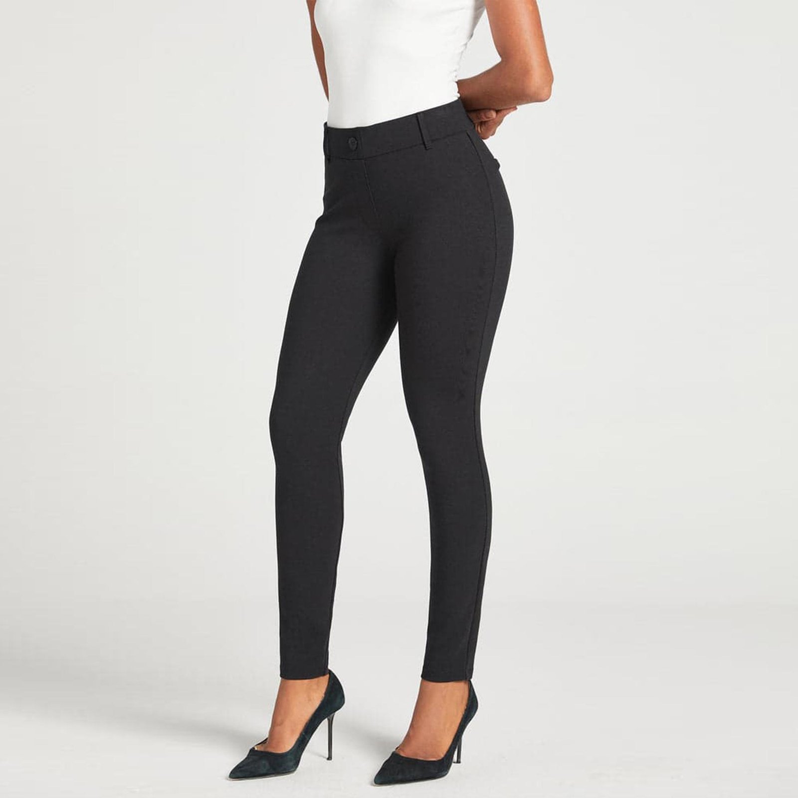 Classic Dress Pant Yoga Pant | Skinny (Black)