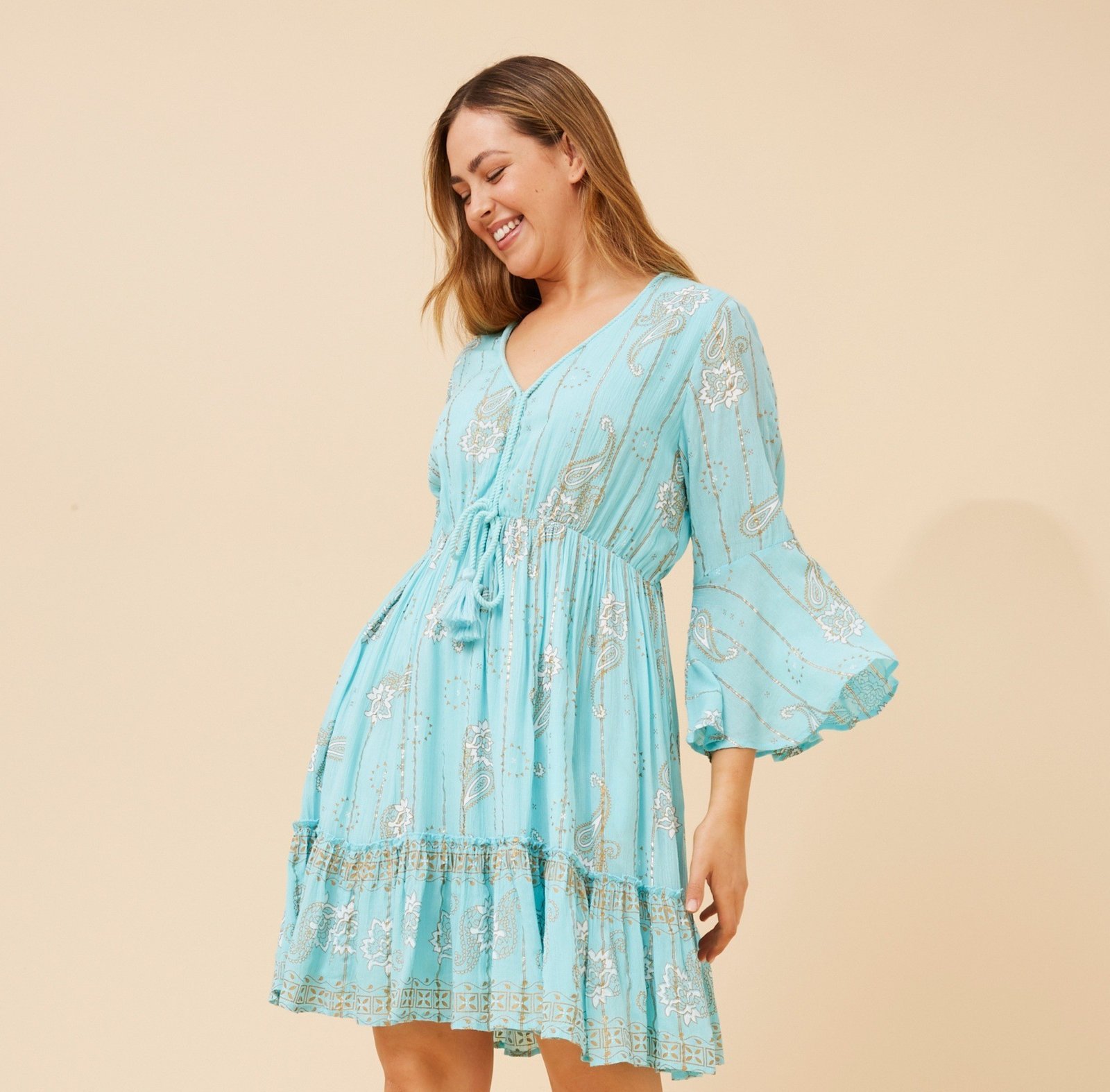 Jamelia Paisley Print Dress